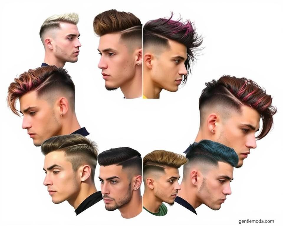 Mullet fade haircut mens photo