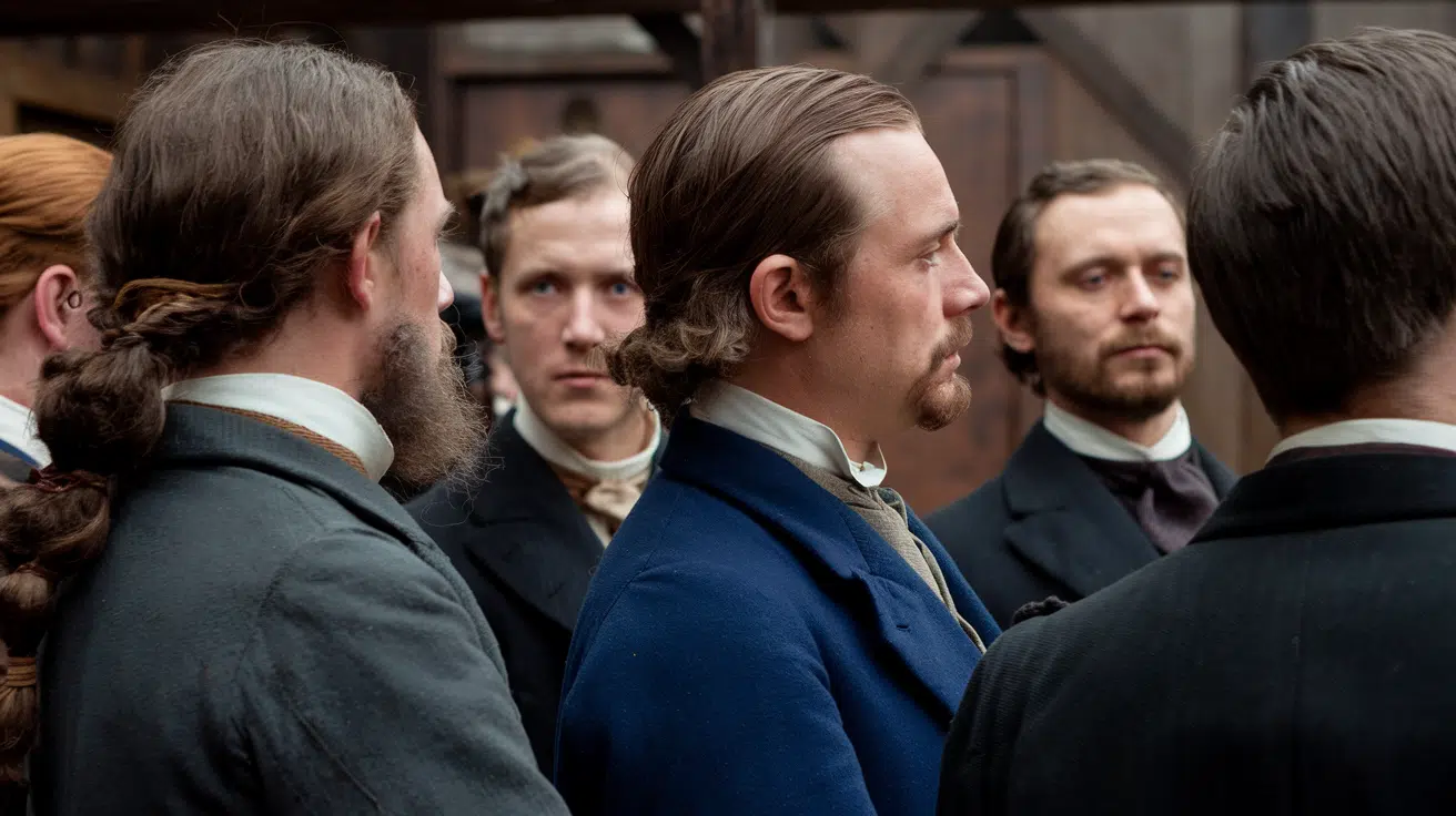 1800s men hairstyle group