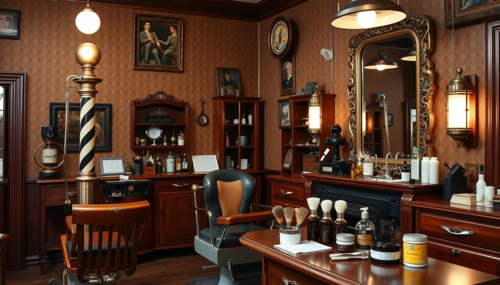 A vintage barber shop