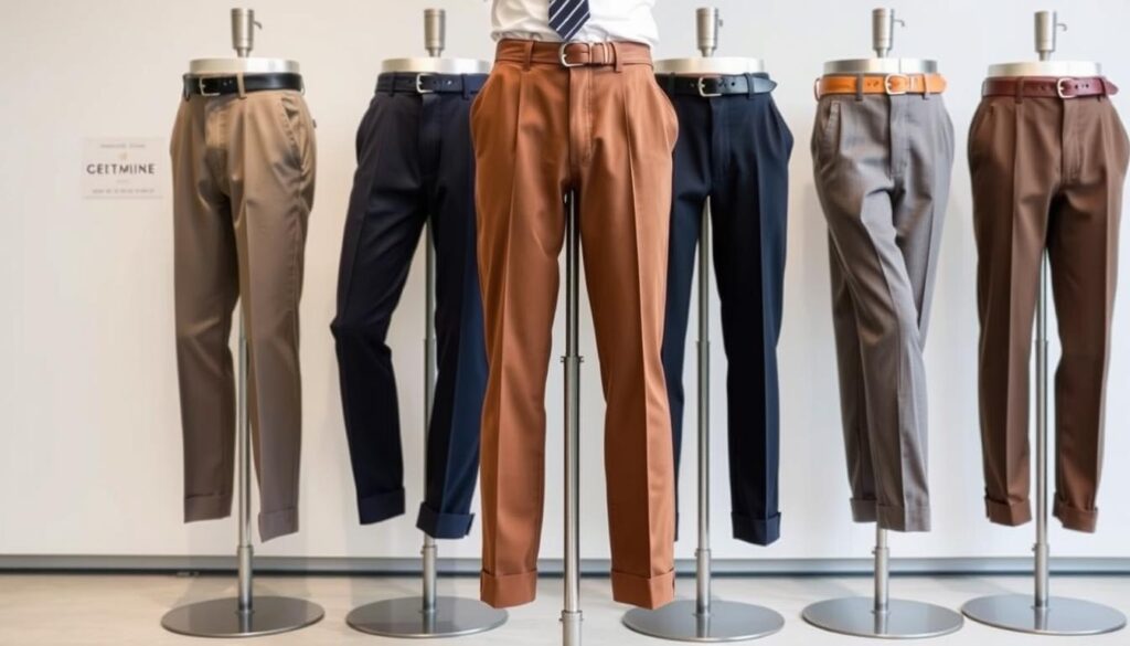 A well-tailored pair of stylish pants suitable for short men